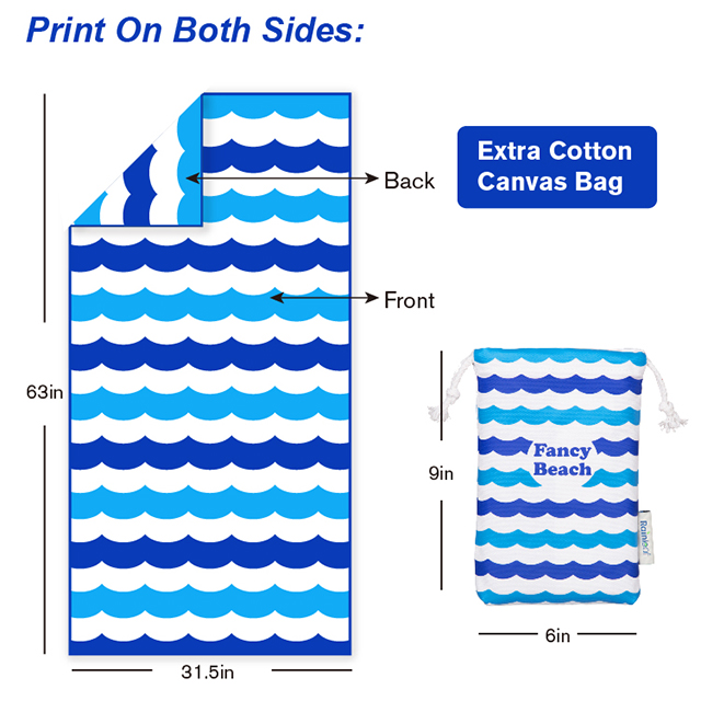 NEWEST WAVE COLORED BEACH TOWEL,TRAVEL TOWEL OEM FACTORY