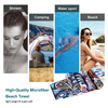 factory stock design sand free microifber beach towel portable