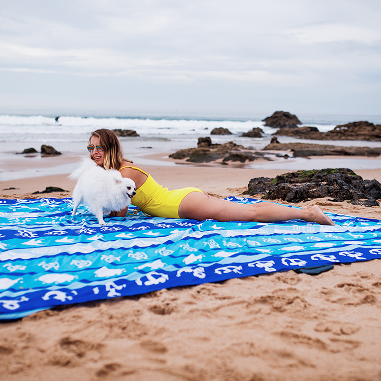 Outdoor Oversize Full Printing Splicing Sand Free Beach Blanket