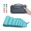 New Design EVA Case Microfiber Suede Gym Towel OEM Factory